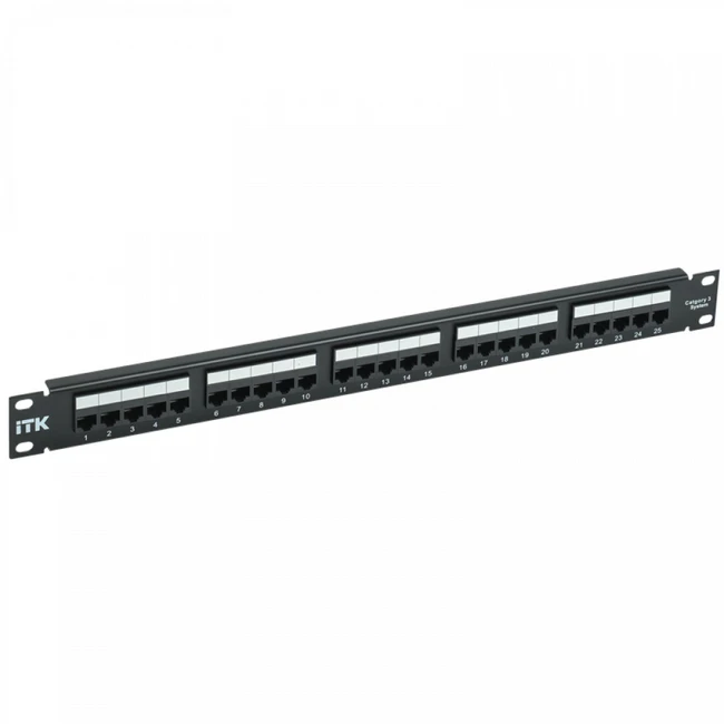 Патч-панель ITK PP25-1UC03U-110 (25 портов, Cat. 3)