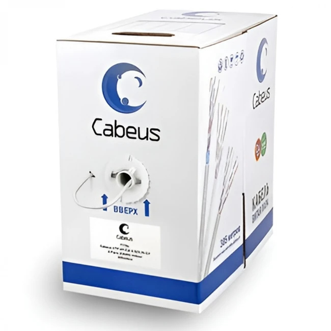 Кабель витая пара Cabeus UTP-4P-Cat.6-SOLID-LSZH