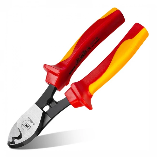 Инструмент для монтажа СКС deli Диэлектрический кабелерез DL515106 160мм