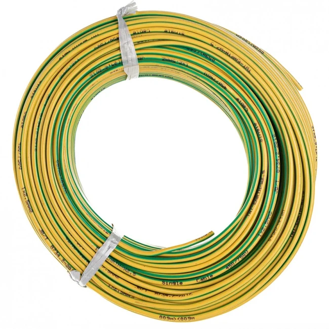 Аксессуар для серверного шкафа LANMASTER Провод заземления сечением 2.5 мм2, 100 м TWT-EARTH-W2.5-100