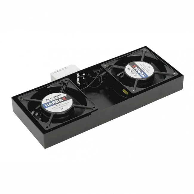 Аксессуар для серверного шкафа Pixietech Вентиляторная панель для настенных шкафов, 2 вентилятора х 12см PXT-10-SHELF-2FAN