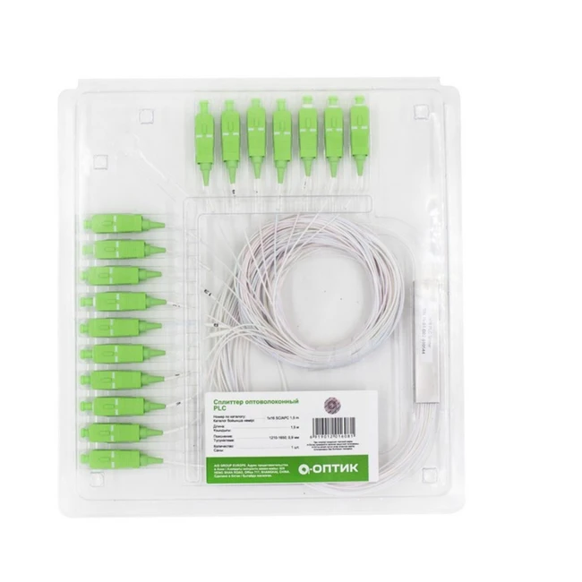 Оптический патч-корд A-Оптик 1х8 SC/APC-SC/APC