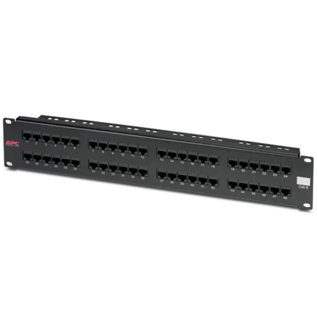 Патч-панель APC CAT 6 Patch Panel, 48 port RJ45 to 110 568 A/B color coded CAT6PNL-48 (48 портов, UTP, Cat. 6)