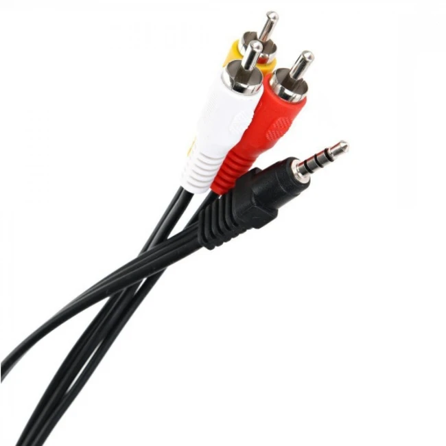 Кабель интерфейсный TELECOM TAV4545-1.5M стерео 3.5 мм 4C - 3 RCA