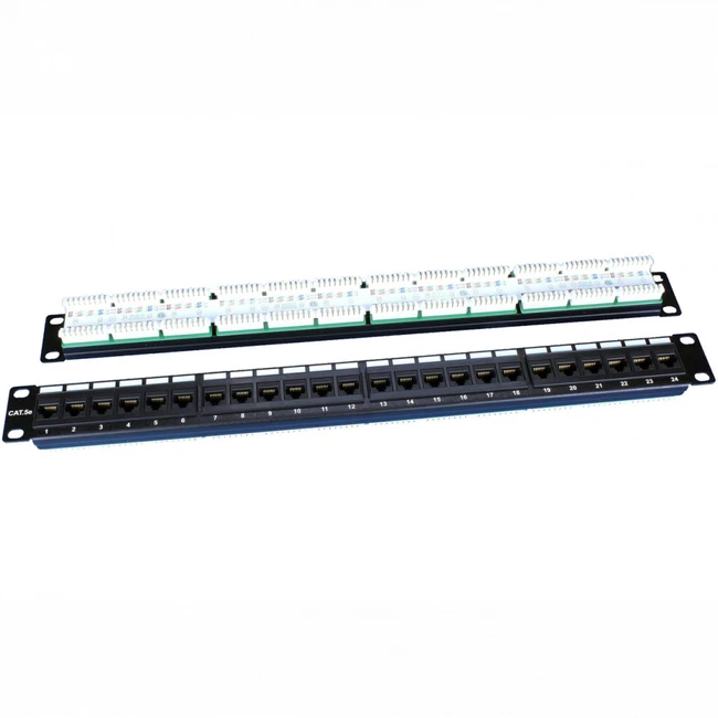 Патч-панель Hyperline PP3-19-24-8P8C-C5E-110D 24 порта, Cat. 5e