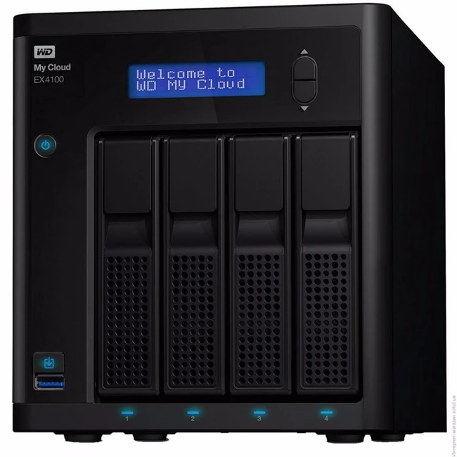 Дисковая системы хранения данных СХД Western Digital My Cloud Pro PR4100 WDBKWB0160KBK-EEUE (Tower)