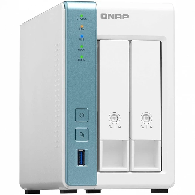 Дисковая системы хранения данных СХД Qnap TS-231P3-2G NAS (Tower)