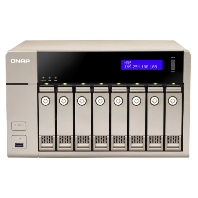 Дисковая системы хранения данных СХД Qnap TVS-863+-16G (Rack)