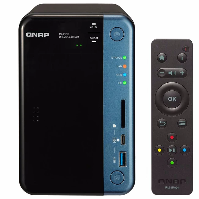 Дисковая системы хранения данных СХД Qnap TS-253B-8G NAS (Tower)