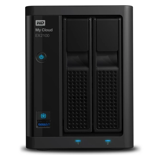 Дисковая системы хранения данных СХД Western Digital My Cloud Pro PR2100 WDBVND0160JBK-EEUE (Tower)