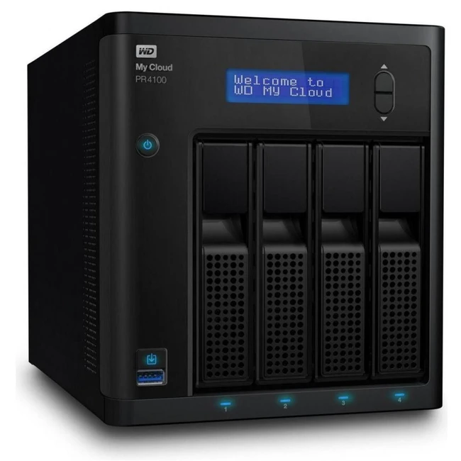 Дисковая системы хранения данных СХД Western Digital MY CLOUD PR4100 WDBKWB0240KBK-EEUE (Tower)