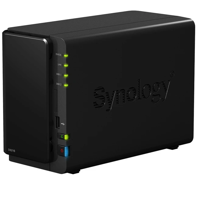 Дисковая системы хранения данных СХД Synology NAS-сервер DS216 2xHDD (Tower)