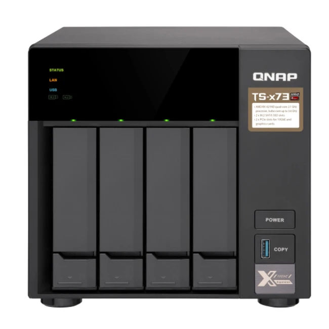 Дисковая системы хранения данных СХД Qnap TS-473-4G (Tower)