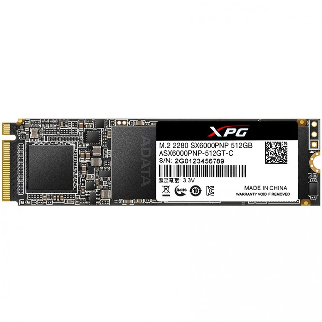 Внутренний жесткий диск A-Data XPG SX6000 Pro 1TB M.2 ASX6000PNP-1TT-C (SSD (твердотельные), 1 ТБ, M.2, PCIe)