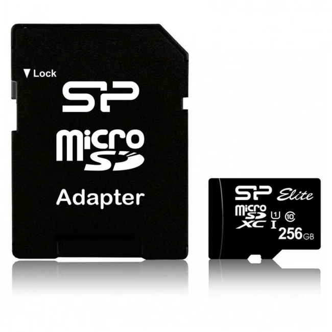 Флеш (Flash) карты Silicon Power MemoryCard microSDXC SP256GBSTXBU1V10SP (256 ГБ)