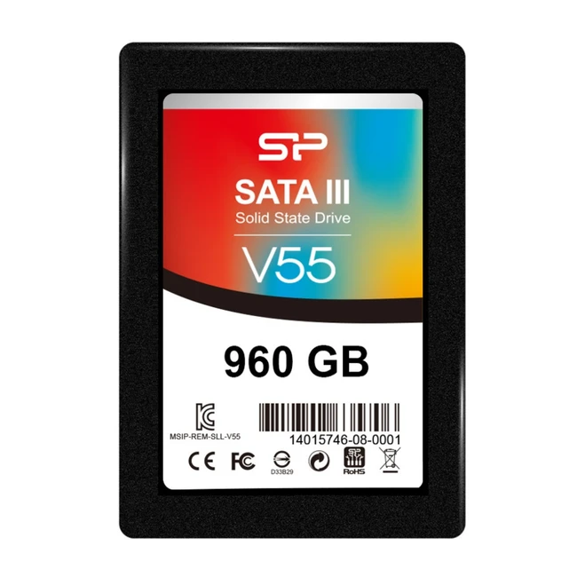 Жесткий диск Silicon Power V55 SP960GBSS3V55S25 SSD (твердотельные), 960 ГБ, 2.5 дюйма, SATA