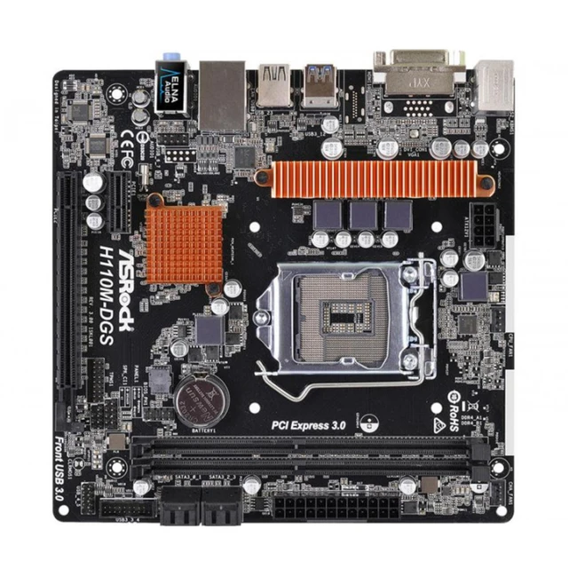 Материнская плата ASRock H110M-DGS R 3.0 (Micro-ATX, LGA 1151)