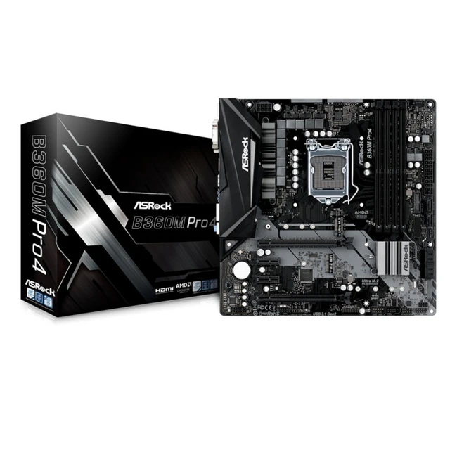 Материнская плата ASRock B360M PRO4 Micro-ATX, LGA 1151