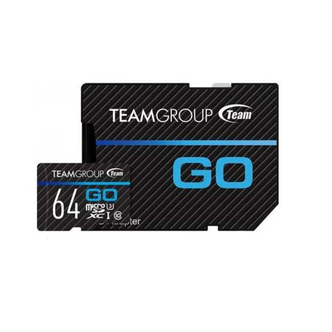 Флеш (Flash) карты Team Group Go MicroSD 64GB + SD Adapter TGUSDX64GU303 64 ГБ
