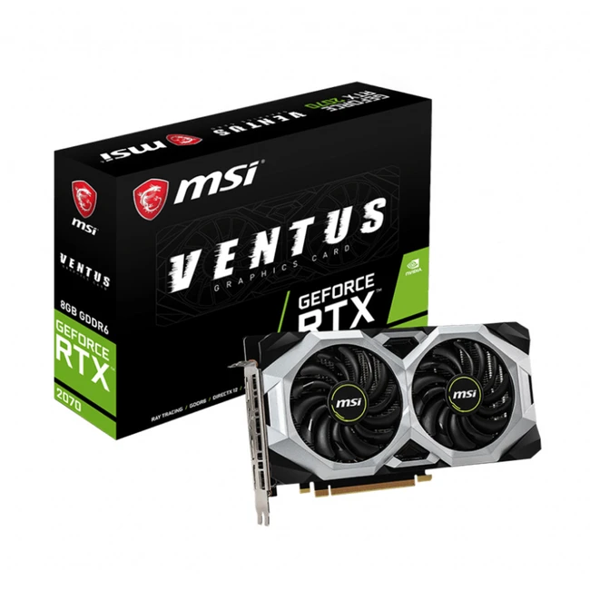 Видеокарта MSI GeForce RTX 2070 8GB VENTUS GeForce RTX 2070 VENTUS 8G 8 ГБ