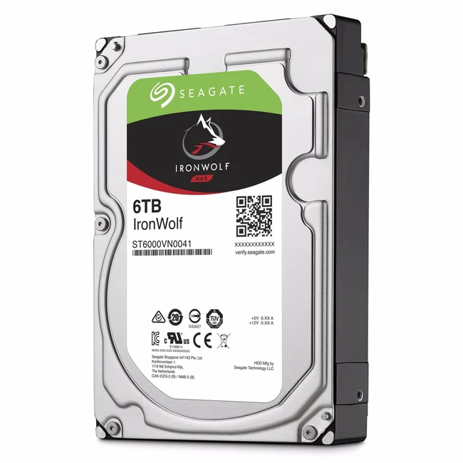Внутренний жесткий диск Seagate IronWolf ST6000VN0041 (HDD (классические), 6 ТБ, 3.5 дюйма, SATA)