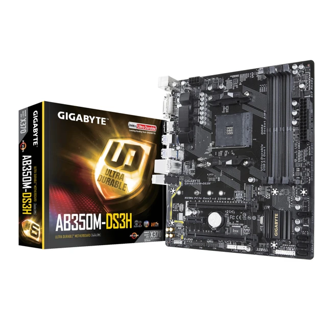 Материнская плата Gigabyte GA-AB350M-DS3H V2 (Micro-ATX, AMD AM4)