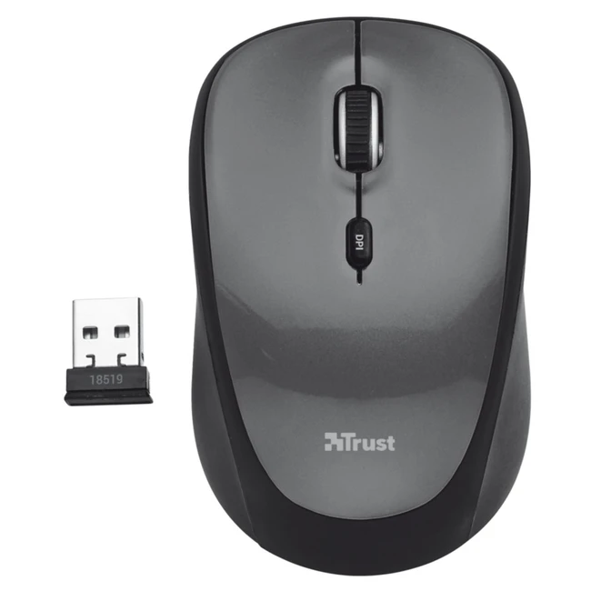 Мышь Trust Yvi Mini Black Бюджетные, Беспроводная