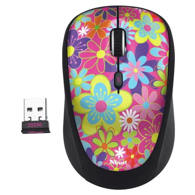 Мышь Trust Yvi Wireless Mouse - Flower Power