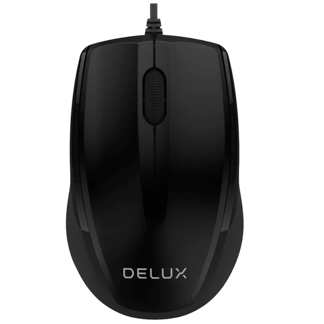 Мышь Deluxe Delux DLM-321OUB Black Бюджетные, Проводная
