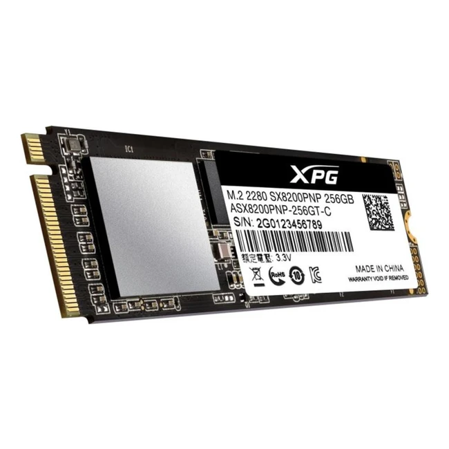 Жесткий диск ADATA SX8200 ASX8200PNP-256GT-C SSD (твердотельные), 256 ГБ, M.2, PCIe