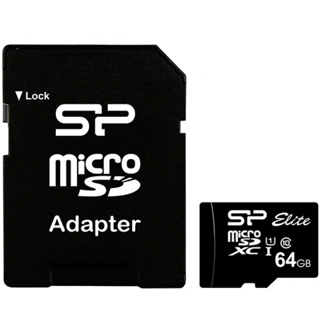 Флеш (Flash) карты Silicon Power MicroSDXC SP064GBSTXBU1V10SP (64 ГБ)