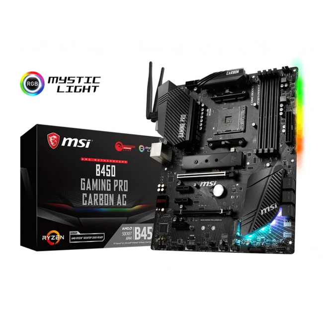 Материнская плата MSI B450 GAMING PRO CARBON AC B450GAMINGPROCARBONAC (ATX, AMD AM4)