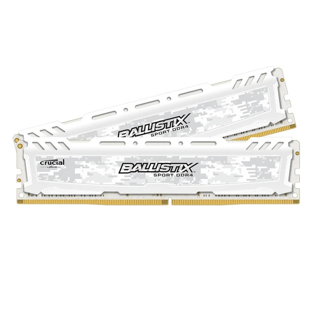 ОЗУ Crucial Ballistix Sport LT White 16GB Kit (2 x 8GB) BLS2K8G4D26BFSCK DIMM, DDR4, 16 Гб (2 х 8 Гб), 2666 МГц