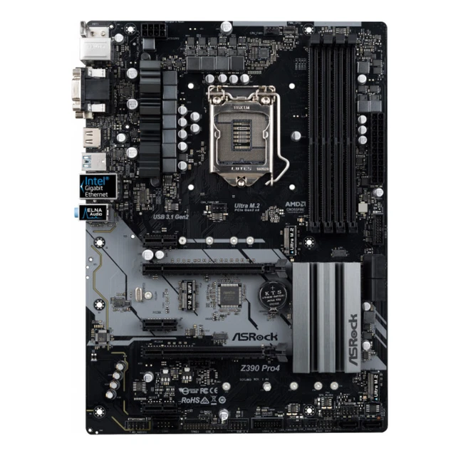 Материнская плата ASRock Z390M PRO4 (Micro-ATX, LGA 1151)