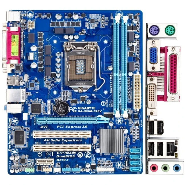 Материнская плата Gigabyte GA-H61M-S2PV (Micro-ATX, LGA 1155)