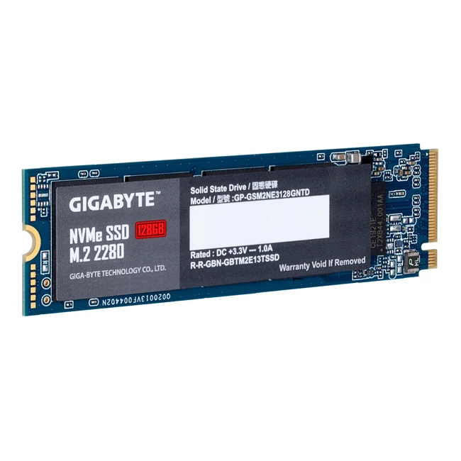 Внутренний жесткий диск Gigabyte GP-GSM2NE3128GNTD (SSD (твердотельные), 128 ГБ, M.2, PCIe)