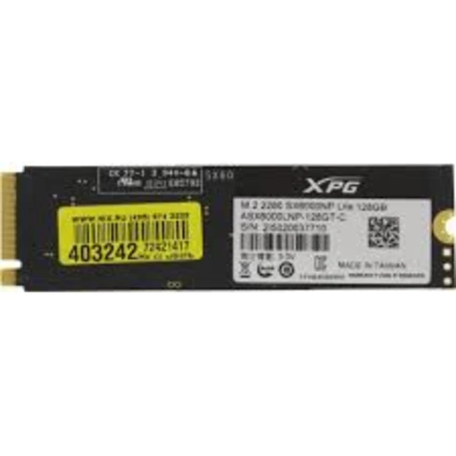 Внутренний жесткий диск ADATA 128GB SSD SX6000 Lite m.2 PCIe 2280 ASX6000LNP-128GT-C (SSD (твердотельные), 128 ГБ, M.2, PCIe)