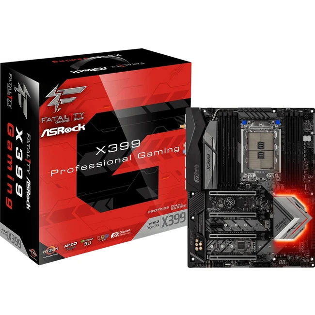Материнская плата ASRock Fatal1ty X399 Professional Gaming X399 PROFESSIONAL GAMING (ATX, AMD TR4)