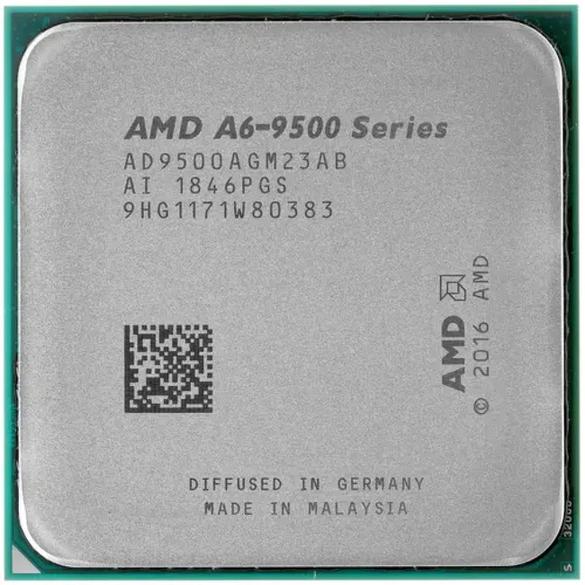 Процессор AMD Bristol Ridge A6 2C/2T 9500 AD9500AGABMPK (2, 3.5 ГГц, 1 МБ, TRAY)