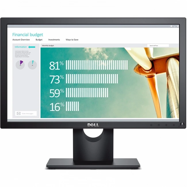 Монитор Dell E1916He 916H-1910 (18.5 ", TN, HD 1366x768 (16:9))