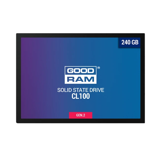 Жесткий диск GoodRam CL100 GEN.2 SSDPR-CL100-240-G2 SSD (твердотельные), 240 ГБ, 2.5 дюйма, SATA