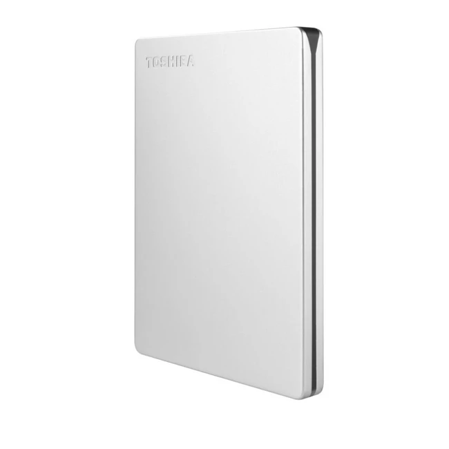 Внешний жесткий диск Toshiba Canvio Slim 1ТБ 2.5" USB 3.0 серебро HDTD310ES3DA (1 ТБ)