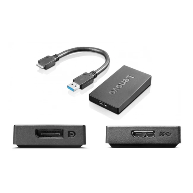 Аксессуар для ПК и Ноутбука Lenovo Universal USB 3.0 to DisplayPort Adapter 4X90J31021