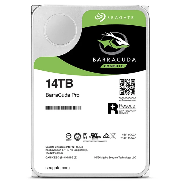 Внутренний накопитель Seagate ST14000DM001 Barracuda Pro (HDD (классические), 14 ТБ, 3.5 дюйма, SATA)