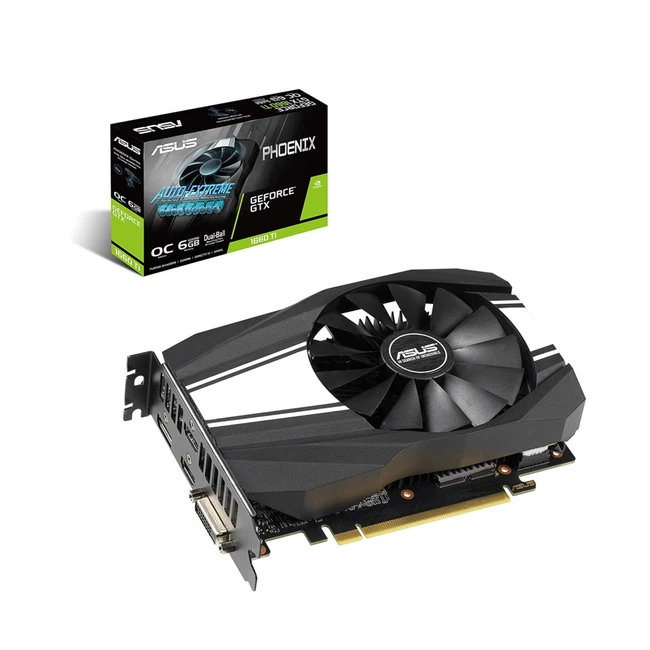 Видеокарта Asus nVidia GeForce GTX 1660TI PH-GTX1660TI-O6G (6 ГБ)