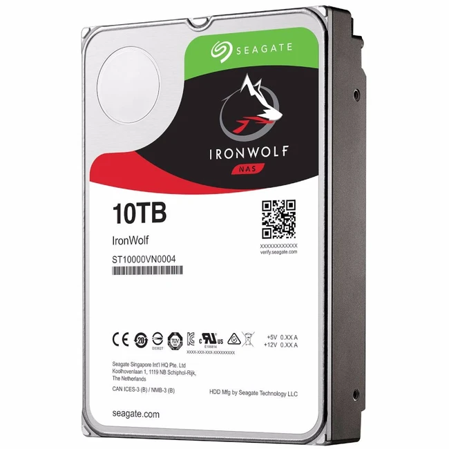 Внутренний жесткий диск Seagate IronWolf ST10000VN0004 (HDD (классические), 10 ТБ, 3.5 дюйма, SATA)