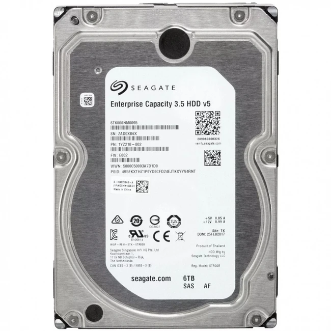 Серверный жесткий диск Seagate Exos 7E8 Enterprise Capacity ST6000NM0095 (3,5 LFF, 6 ТБ, SAS)
