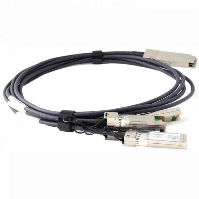 Кабель интерфейсный Huawei QSFP-40G-CU1M Compatible 02310MUK (QSFP (40GBase-T) - SFP+ (10GBase-T) x4)
