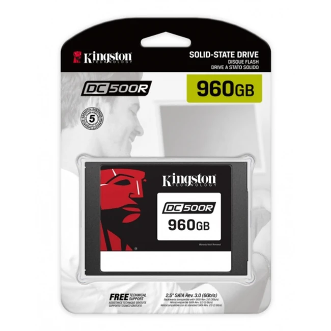 Внутренний жесткий диск Kingston SEDC500R/960G (SSD (твердотельные), 960 ГБ, 2.5 дюйма, SATA)