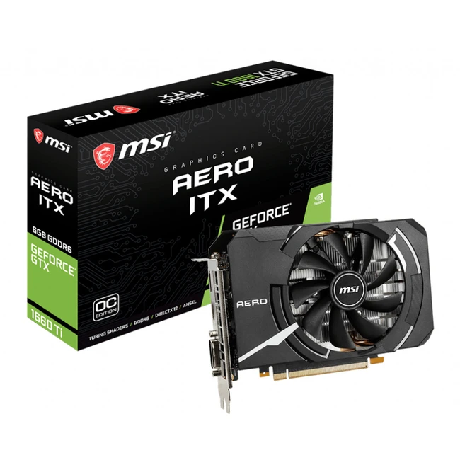 Видеокарта MSI GTX 1660 TI AERO ITX 6G OC (6 ГБ)